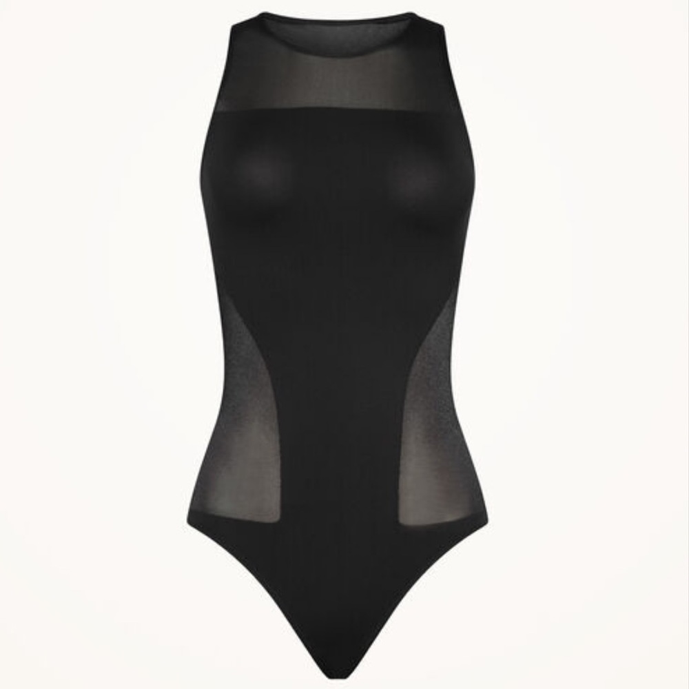 Wolford Sheer Opaque Bodysuit